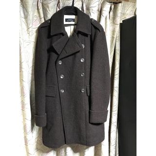 メンズメルローズ(MEN'S MELROSE)のメンズメルローズ 軍服風クラシックコート サイズ3（M）ブラウン ヴィンテージ (チェスターコート)