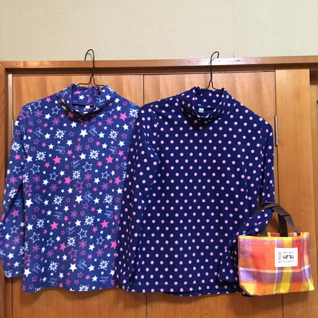 UNIQLO(ユニクロ)のタートルネック 2枚セット キッズ/ベビー/マタニティのキッズ服女の子用(90cm~)(その他)の商品写真