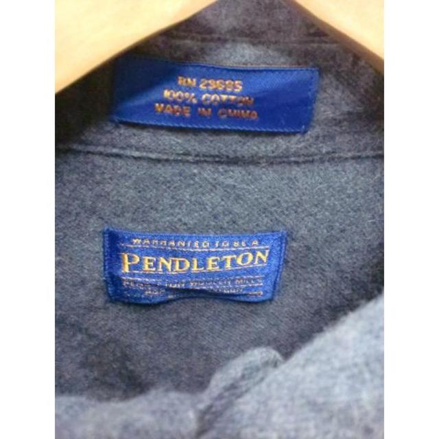 PENDLETON(ペンドルトン)の匿名即日発可！ペンドルトンブルーネルシャツ/USA老舗ブランドアメカジM メンズのトップス(シャツ)の商品写真