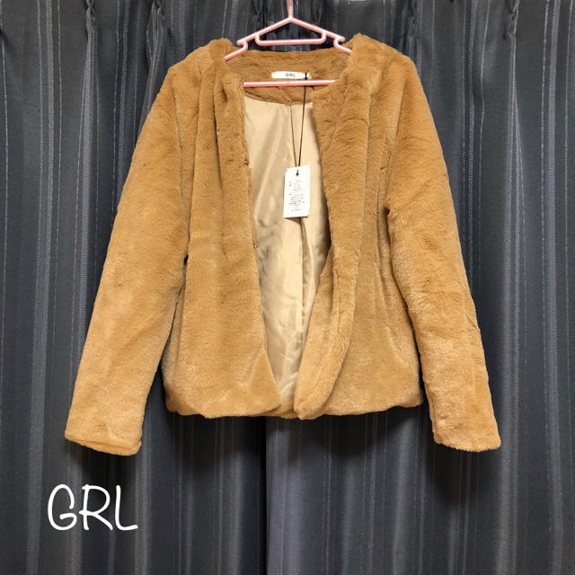 GRL(グレイル)の本日限定♡GRL 中綿入り ファーコート レディースのジャケット/アウター(毛皮/ファーコート)の商品写真