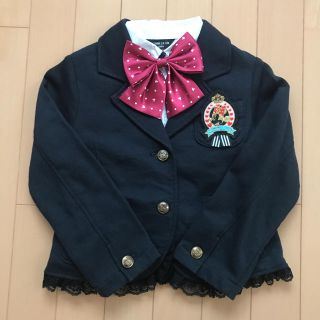 ディズニー(Disney)の裾レースがかわいい☆ミニーちゃんジャケット120 ブラウスおまけ(ジャケット/上着)