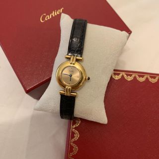 カルティエ(Cartier)の送料込カルティエレディース 革ベルト 時計(腕時計)