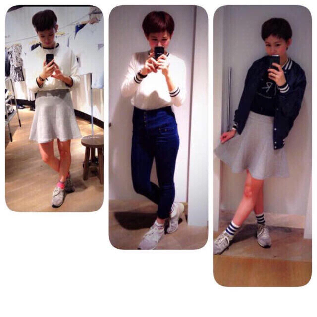 JEANASIS(ジーナシス)の♡ スウェットスカート レディースのスカート(ミニスカート)の商品写真