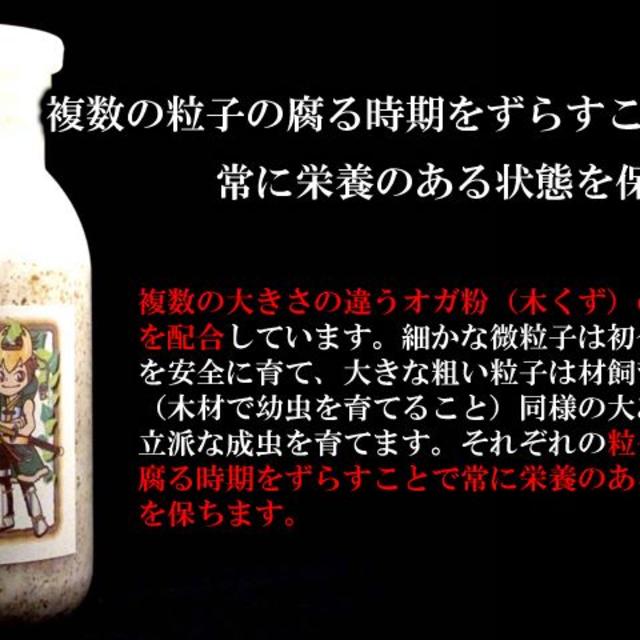 菌糸瓶 菌糸ビン 将軍伝 1100 6本 オオクワガタ 幼虫 えさ その他のペット用品(虫類)の商品写真