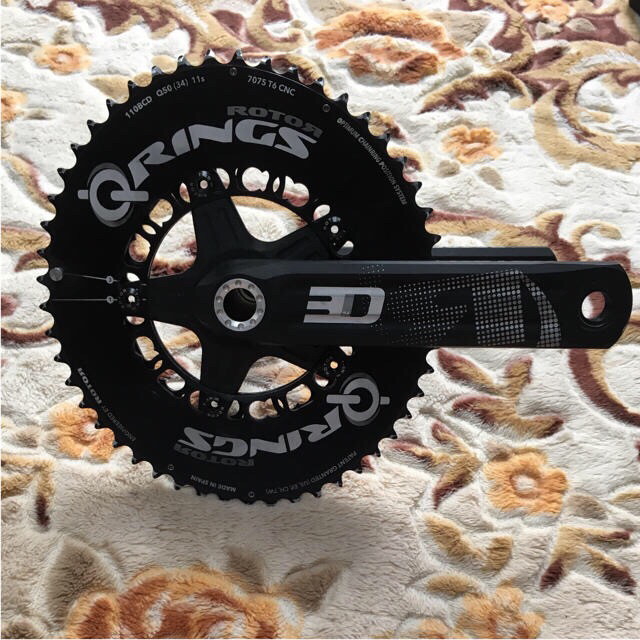 希少‼️自転車 パーツ ROTOR 楕円 クランクセット