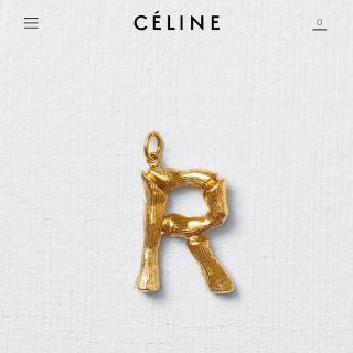 セリーヌ(celine)のレア✨CELINE✨アルファベット・イニシャルペンダント✨確実正規品✨滝沢マキ(チャーム)