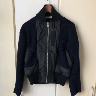 サカイ(sacai)のsacai    14AW ニットと中綿キルティング切り替えブルゾン(ブルゾン)