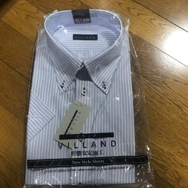 しまむら(シマムラ)のVILLAND シャツ 半袖 新品未使用 メンズのトップス(Tシャツ/カットソー(半袖/袖なし))の商品写真