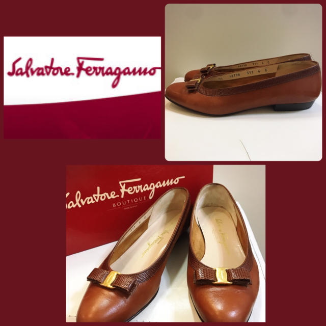 Ferragamo(フェラガモ)のフェラガモ♡ブラウンレザー  ヴァラ♡ レディースの靴/シューズ(ハイヒール/パンプス)の商品写真