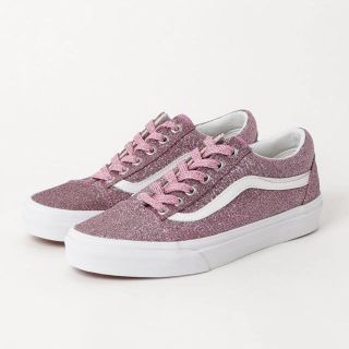 ヴァンズ(VANS)の新品未使用 vans ピンク ラメ スニーカー (スニーカー)