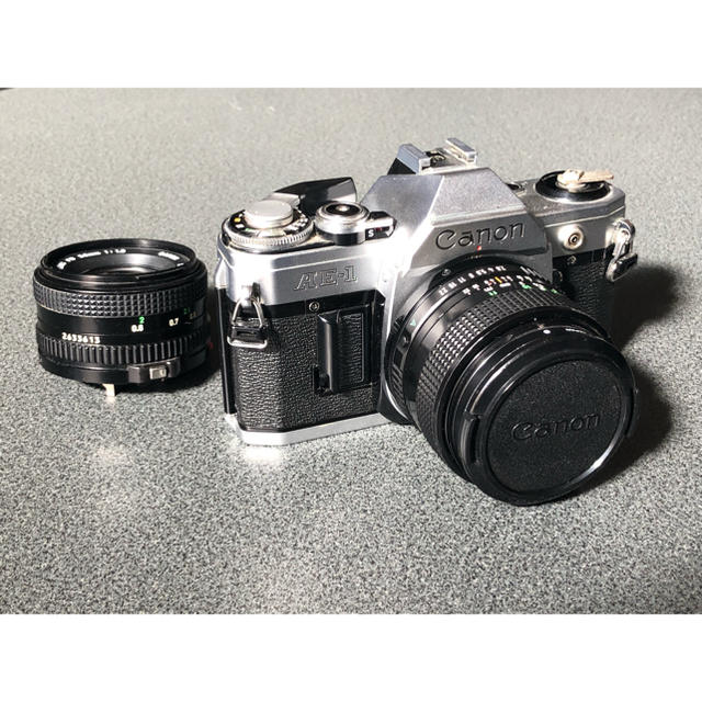 Canon(キヤノン)のcanon ae-1 フィルムカメラ fd 35mm f2.8 スマホ/家電/カメラのカメラ(フィルムカメラ)の商品写真