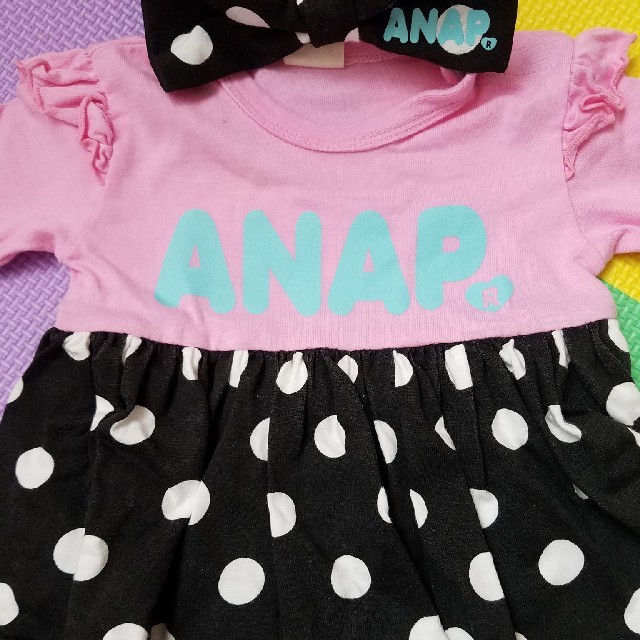 ANAP Kids(アナップキッズ)のANAP kids 長袖 キッズ/ベビー/マタニティのベビー服(~85cm)(ロンパース)の商品写真