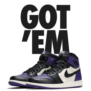 ナイキ(NIKE)の AIRJORDAN1 RETRO HIGH OG COURT PURPLE(スニーカー)