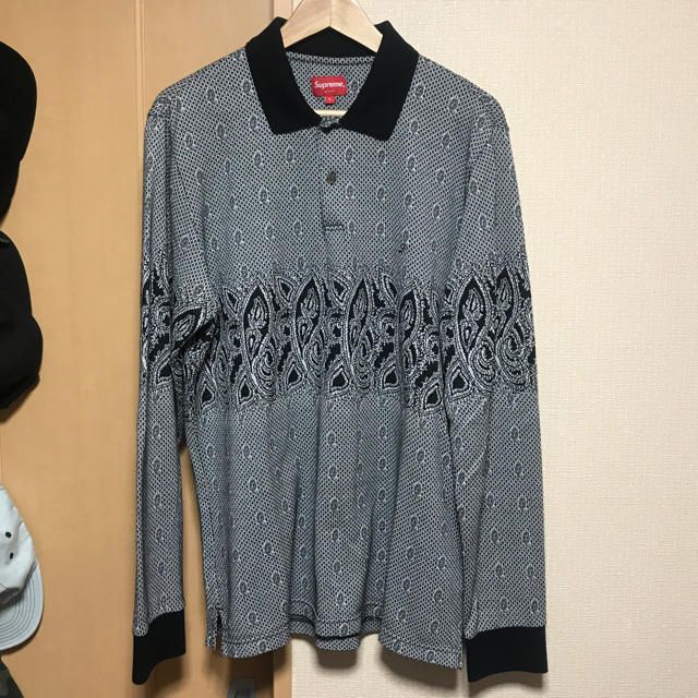 Supreme(シュプリーム)のsupreme Paisley L/S Polo メンズのトップス(ポロシャツ)の商品写真