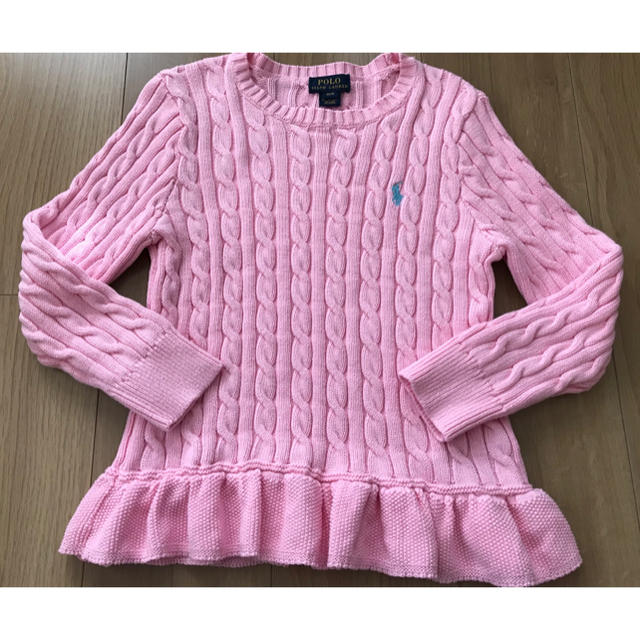 POLO RALPH LAUREN(ポロラルフローレン)の【超美品】ラルフローレン セーター 130 140 キッズ/ベビー/マタニティのキッズ服女の子用(90cm~)(ニット)の商品写真