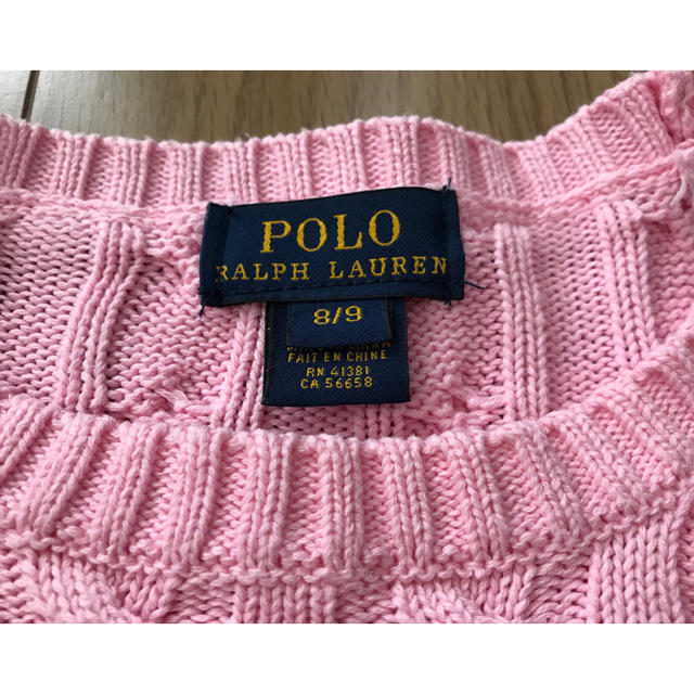 POLO RALPH LAUREN(ポロラルフローレン)の【超美品】ラルフローレン セーター 130 140 キッズ/ベビー/マタニティのキッズ服女の子用(90cm~)(ニット)の商品写真