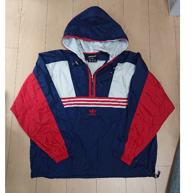 アディダス adidas ナイロンパーカー ジャケット 中綿 80s 90s L