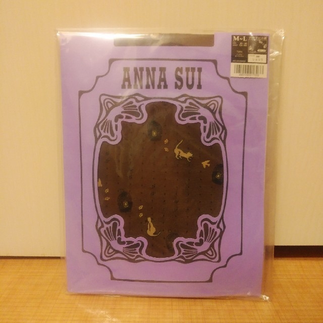 ANNA SUI(アナスイ)のANNA SUI☆２p Set☆猫ちゃんと花のタイツM～L レディースのレッグウェア(タイツ/ストッキング)の商品写真