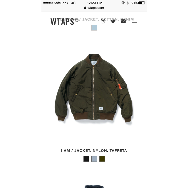 ミリタリージャケット今週限定 Wtaps 18aw ma-1 OD S