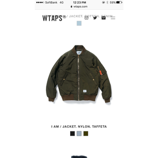 ダブルタップス(W)taps)の今週限定 Wtaps 18aw ma-1 OD S(ミリタリージャケット)