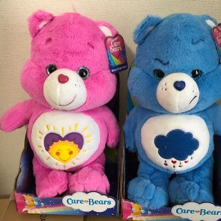 ケアベア(CareBears)のケアベア ぬいぐるみ ピンク ブルー 新品未使用タグ付き(ぬいぐるみ)