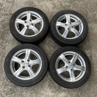 ナッツ様専用  ダンロップ スタッドレス 155 65R14 ワゴンR タント (タイヤ・ホイールセット)