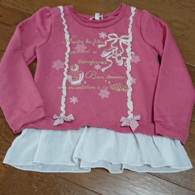 anyFAM(エニィファム)のanyFAM☆トレーナー☆120 キッズ/ベビー/マタニティのキッズ服女の子用(90cm~)(Tシャツ/カットソー)の商品写真