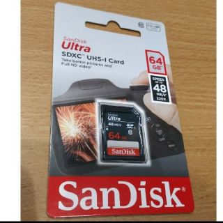 サンディスク(SanDisk)の新品☆64GB☆世界＆国内シェアトップ☆サンディスクSDXCカード クラス10(その他)