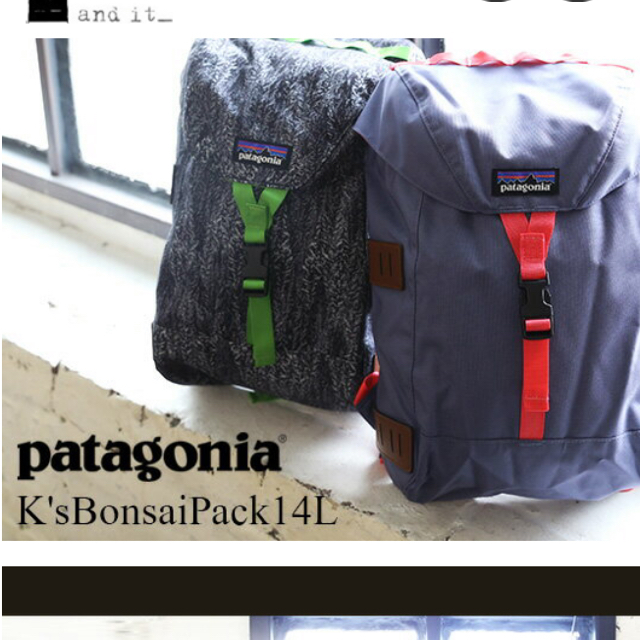 patagonia(パタゴニア)のR様専用 パタゴニア キッズ ボンサイパック  リュックサック キッズ/ベビー/マタニティのこども用バッグ(リュックサック)の商品写真