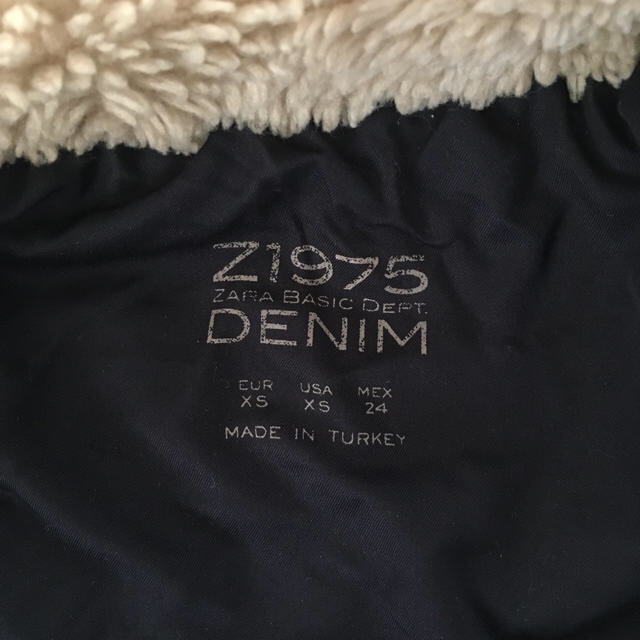 ZARA(ザラ)のZARA ボアデニムジャケット レディースのジャケット/アウター(Gジャン/デニムジャケット)の商品写真
