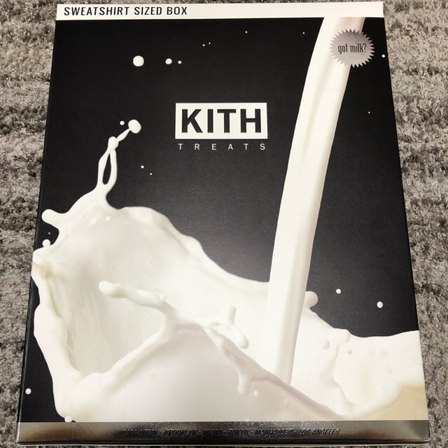 L 黒 kith treats got milk パーカー フーディー