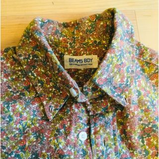 ビームスボーイ(BEAMS BOY)のBEAMS BOY 花柄シャツワンピース レディース  ロングワンピース(シャツ/ブラウス(長袖/七分))