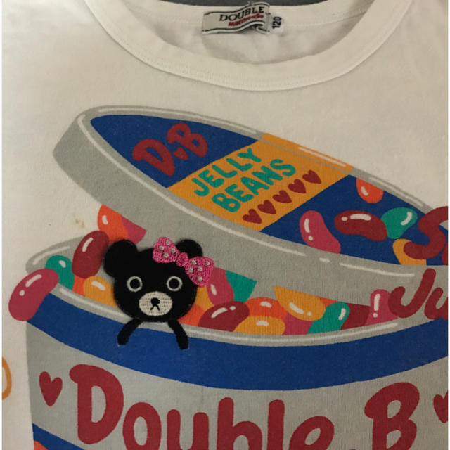 DOUBLE.B(ダブルビー)のミキハウス ダブルB⭐︎長袖シャツ サイズ120 キッズ/ベビー/マタニティのキッズ服女の子用(90cm~)(Tシャツ/カットソー)の商品写真