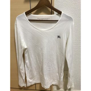 バーバリーブラックレーベル(BURBERRY BLACK LABEL)のBurberry black label ロンT 白(Tシャツ/カットソー(七分/長袖))