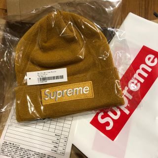 シュプリーム(Supreme)の超希少 supreme NewEra®︎ Box Logo Beanie  茶色(ニット帽/ビーニー)