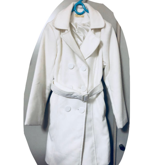 ホワイト コート Mサイズの通販 by mak/'s shop｜ラクマ