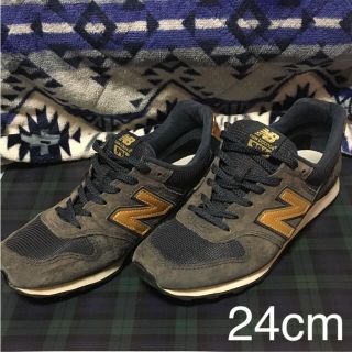 ニューバランス(New Balance)のニューバランス 996 スニーカー ネイビー×ゴールド  New Balance(スニーカー)