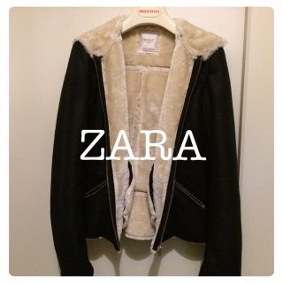 ザラ(ZARA)の♡ザラZARAフェイクムートンジャケット(ブルゾン)