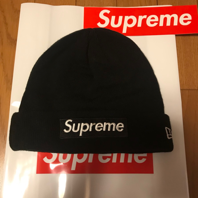 ニット帽/ビーニー16FW Supreme new era box logo beanie