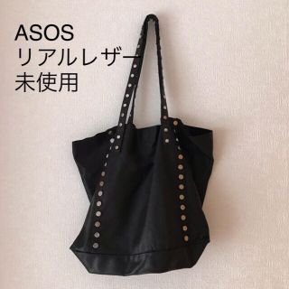 エイソス(asos)のイギリス個人輸入 ASOS リアルレザー 本革 トートバッグ(トートバッグ)