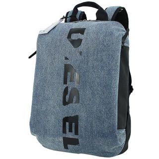 ディーゼル(DIESEL)の【新品】ディーゼル バックパック スラッシュ ロゴ　デニムプリント(バッグパック/リュック)