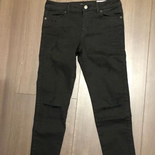 ベイフロー(BAYFLOW)の未使用 BAYFLOW DENIM スリム スキニー ダメージ 切りっぱブラック(デニム/ジーンズ)