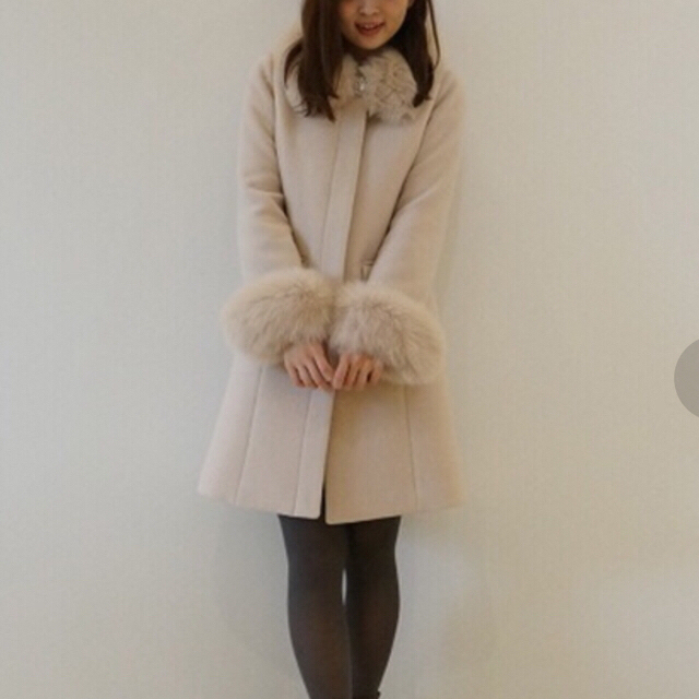 11月末迄限定価格♡ファー付きノーカラーコート♡ - 1