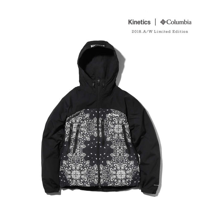 kinetics×Columbia コラボ パーカー