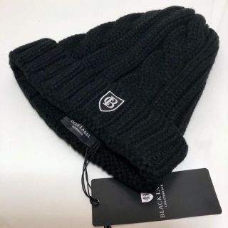 ブラックレーベルクレストブリッジ(BLACK LABEL CRESTBRIDGE)のBLACK LABEL ブラックレーベル ケーブルニットビーニー(ニット帽/ビーニー)