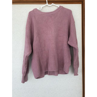 ジーナシス(JEANASIS)のpink knit(ニット/セーター)