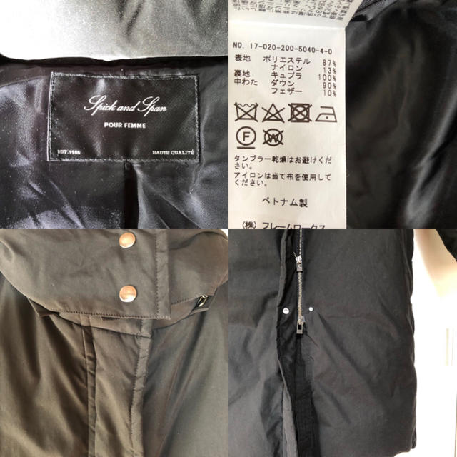 Spick & Span(スピックアンドスパン)のLiliy様専用⭐️スピックアンドス サイドジッパーダウンコート レディースのジャケット/アウター(ダウンコート)の商品写真