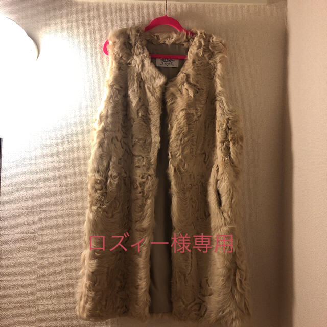 the Dallas ザ・ダラス REAL FUR VEST リアルファーベスト