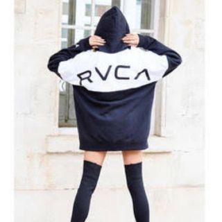 ルーカ(RVCA)のチョコホワイト様専用 rvca ルーカ パーカー 黒 ブラック(パーカー)