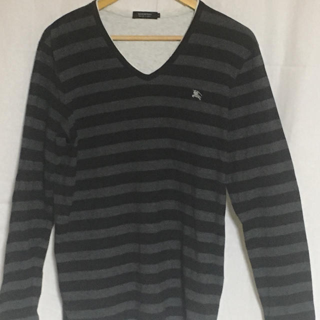 BURBERRY BLACK LABEL(バーバリーブラックレーベル)のバーバリーブラックレーベル フェイクレイヤードボーダーロンT メンズのトップス(Tシャツ/カットソー(七分/長袖))の商品写真